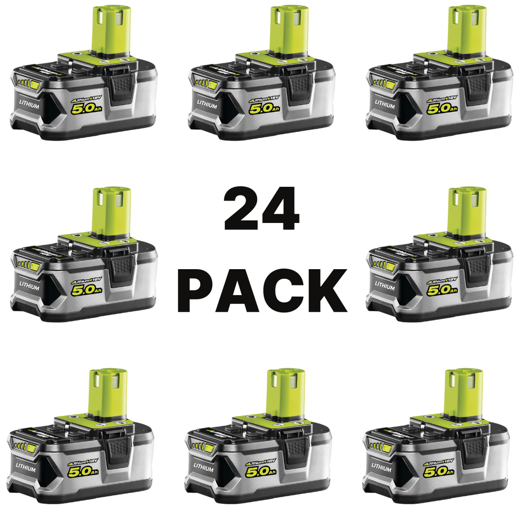 24 Pack Of 5.0Ah ONE Batteries For Ryobi 18v Tools Battery Department